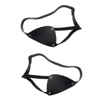 Medievals Knights Pirate Eye Patches Ranaissance Costume Accessories Pu Leather Pirate Eyepatch Eye Mask for Halloween