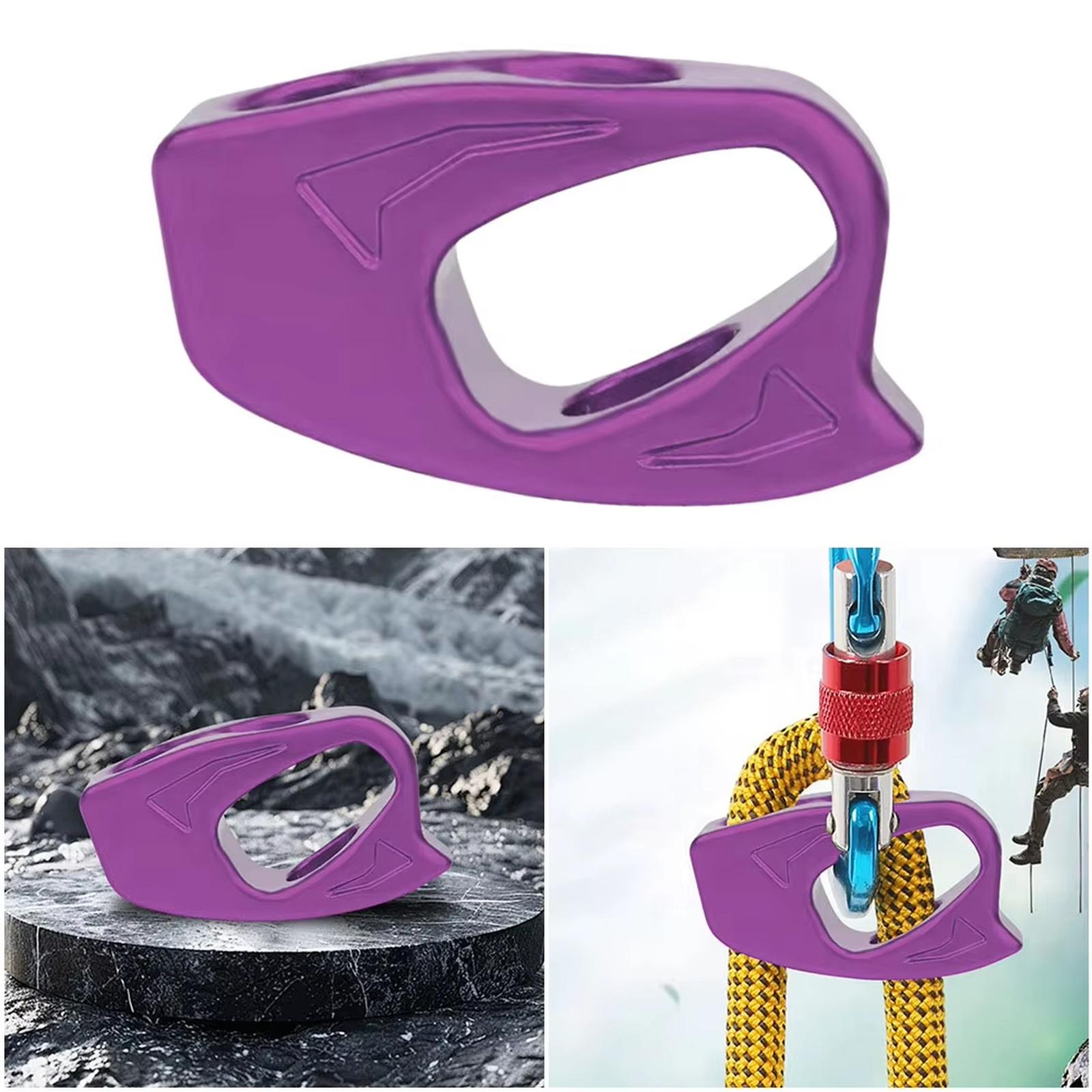 Climbing Fall Protector 8.9kN Holder Aluminum Rope Climbing Equipment for Outdoor Activities one size фиолетовый