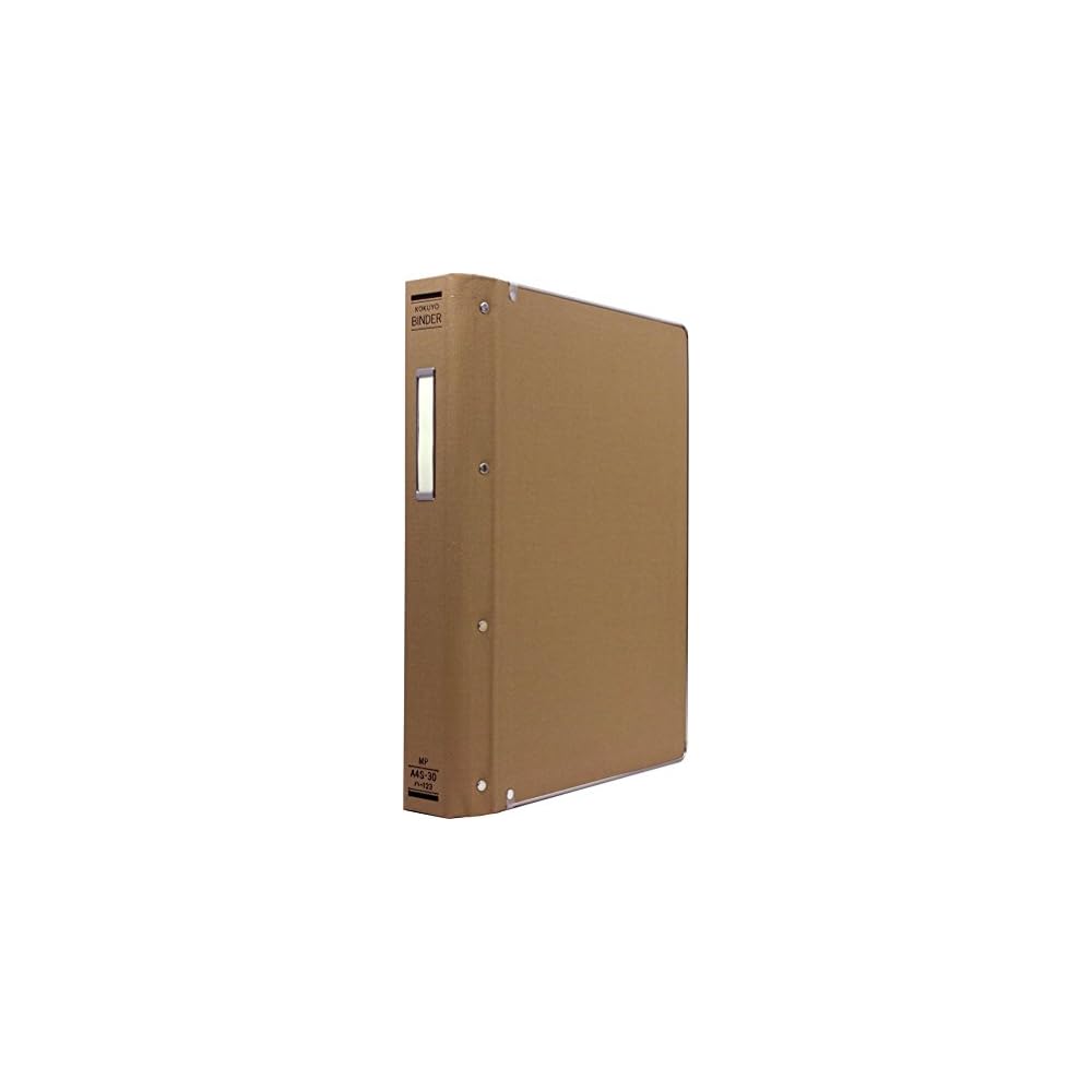 KOKUYO File Binder, Cloth Covered, A4 Size, Vertical, Gold Edge, 30 Holes, Holds 200 Sheets, Ha-123Z