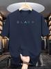 Men's Fashion Printed T-Shirt, Crew Neck T-Shirt, Loose Top