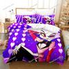Fashion Cartoon Hazbinel Bedding Set Duvet Cover Set with Pillowcase Twin Full Queen King Bedclothes Bed Linen Home Textiles