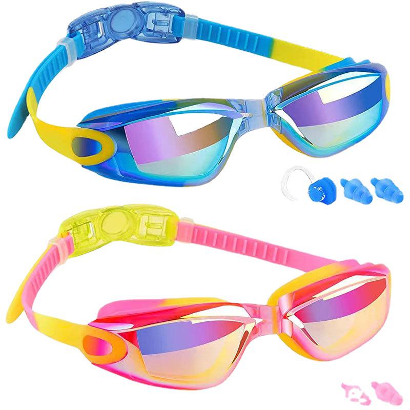 Módní dětské plavecké a potápěčské brýle s vysokým rozlišením, vodotěsné a odolné proti zamlžení, 2025