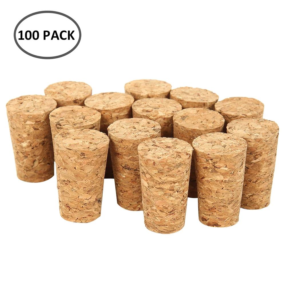 100Pcs Wine Corks Corks Wine Stopper Reusable Functional Portable Sealing Stopper for Bottle Bar Tools Kitchen Accessories