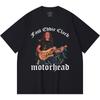 Tricou Heavy Metal 230 Gsm 100% Bumbac Imprimeu Trupă Rock Muzică Populară Tricou Unisex din Bumbac Gros