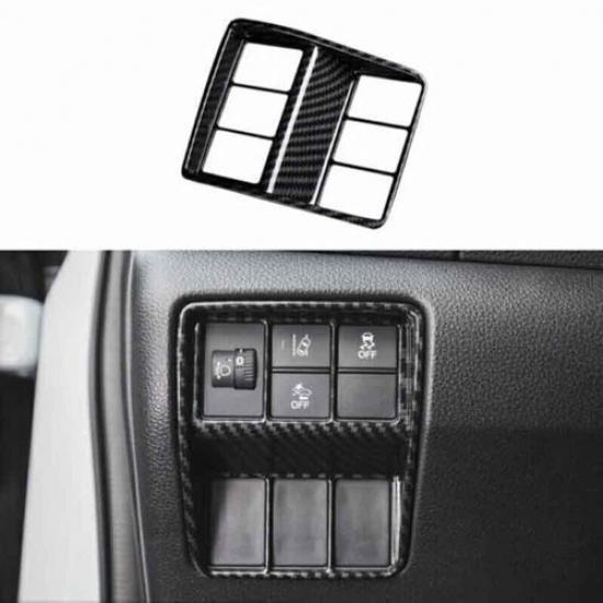 Trim 2017-2022 For Honda CRV CR-V Carbon Fiber Headlight Switch Control Frame