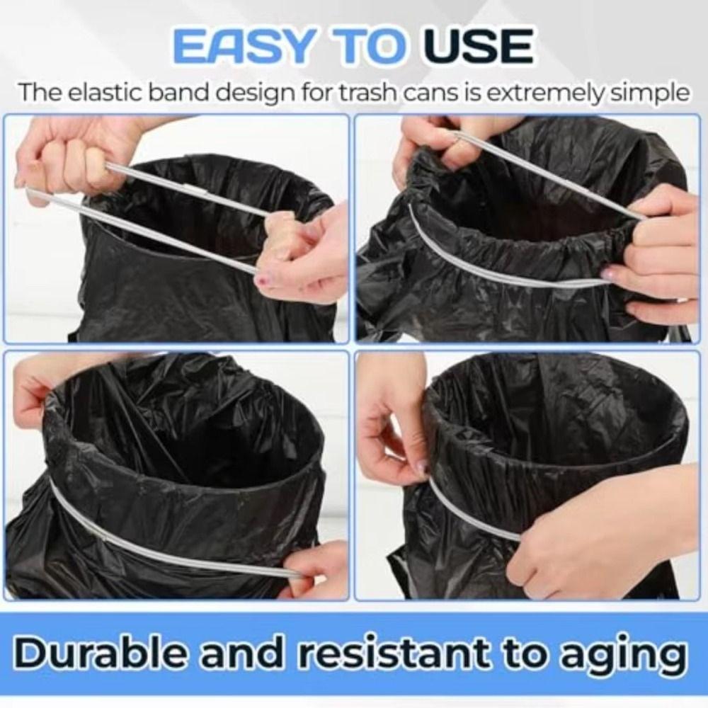 3Pcs Colorful Trash Can Bands Stretchable Rubber Bands Reusable Garbage Can Bands  Household