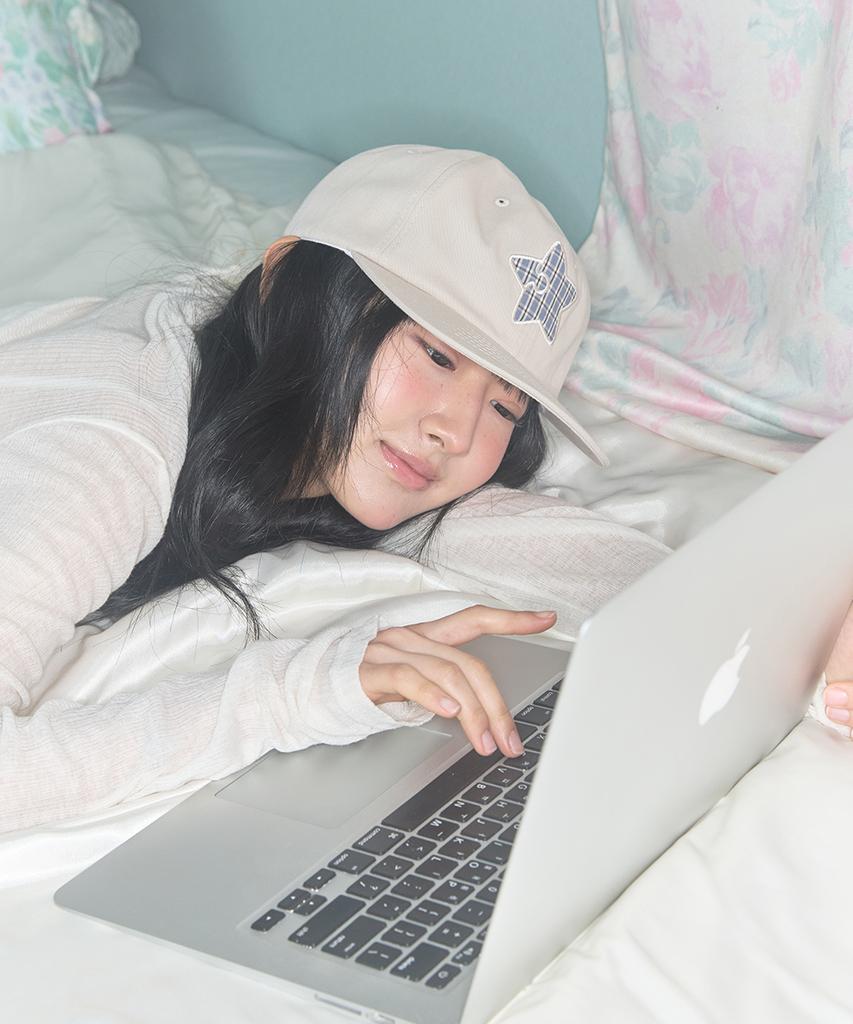 Kiibi Star Symbol Patch Cap Oatmeal