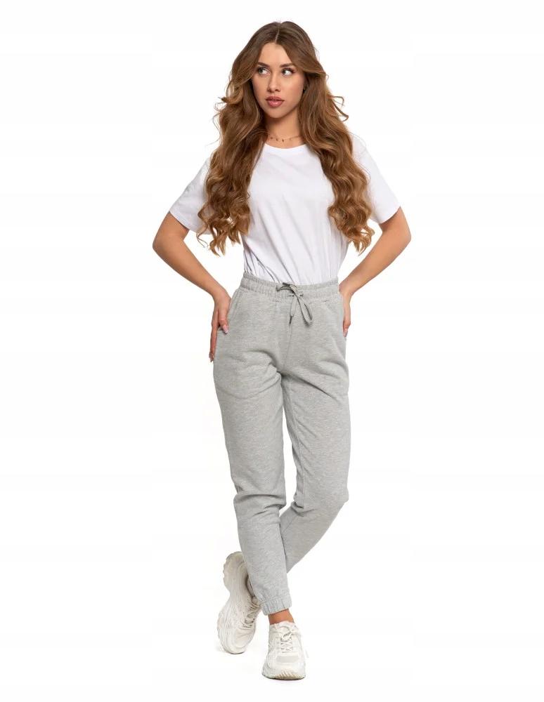 Women's Sweatpants with Pockets and Drawstrings Classic MORAJ XXL LIGHT GREY