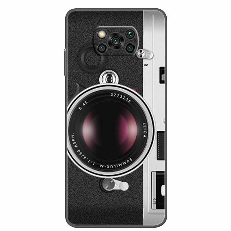 Case For POCO X3 Pro Soft Silicone TPU Black Bumper Cover For Xiaomi Poco X3 NFC Phone Back Cases PocoX3 X 3 X3Pro Cat Cartoon
