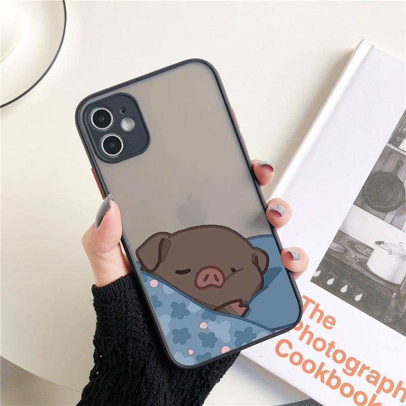 Cute Pink Pig Cartoon Phone Case For iPhone 17 16 14 15 11 13 12 Pro Max Mini For iPhone X XS XR 16 15 14 Plus Soft back Covers