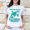 Casual Fashionable Cute Orca Tshirt Ocean Predator Whale Tshirt Respect Marine Life Tshirt Save Whales Tshirt