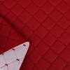 Diamond Pattern Quilted Computer-Embroidered Cotton Leather Textile
