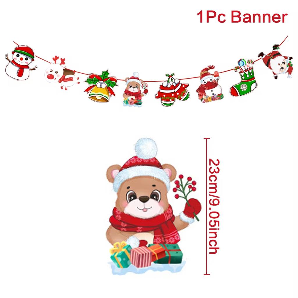 Christmas Banner Garland Merry Christmas Decorations For Home 2026 Christmas Ornaments Xmas Navidad Noel Gifts New Year 2026