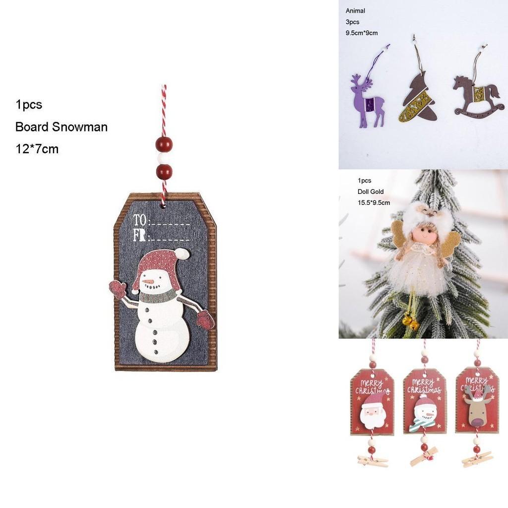 Bezaubernde Weihnachtsdekorationen aus Filz und Holz mit entzückenden Figuren für einen fröhlichen Weihnachtsbaum