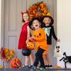 jijijing Halloween Trick or Treat Candy Bag for Kids, Cute Ghost with Handle, Oxford Cloth Snack Holder Party Favors