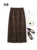 Autumn/Winter 2025 Retro Leopard Suede Fishtail Skirt - Slimming and Versatile Fashion Staple