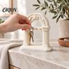 Key Holder for Entryway Roman Arch Holder, PLA 3D Printed Decorative Organizer Storage Stand with 3 Hooks, Table Tabletop
