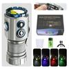 Super Bright 6 LED Flashlight USB Rechargeable Mini Portable Torch Outdoor Camping Light Magnetic Suction Tent Lantern Work Lamp