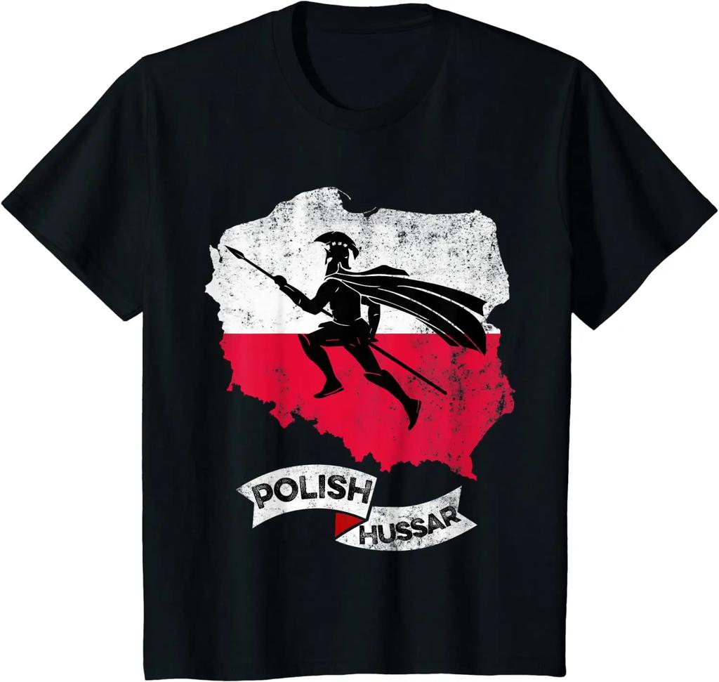 Retro Polish Hussar Warrior Gift T Shirt High Quality Cotton Large Sizes Breathable Top Loose Casual Tshirt S3XL