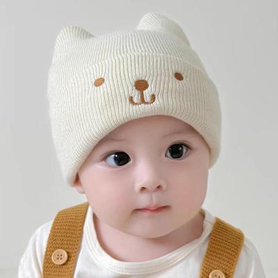 Trendy Korean Newborn Cotton Hat for Boys & Girls - Knitted Spring, Autumn & Winter Cap