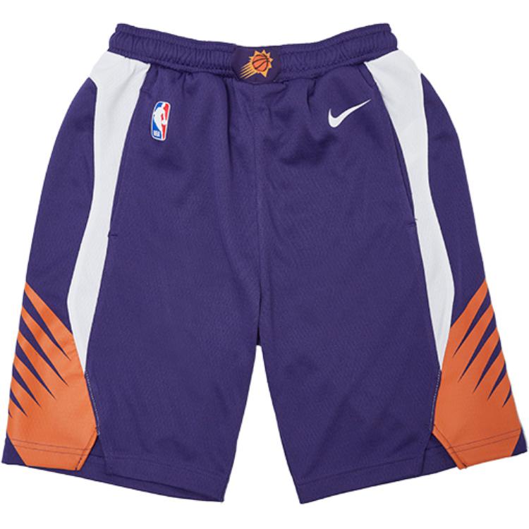 Nike X NBA Phoenix Suns Elastic Waist Comfortable Stylish Color Block Soft Casual Shorts Kids shorts Dark-Violet 3Z2B7BCQL-SUN L