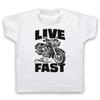 Live Fast Motorbike Motorcycle Rider Love Bike Biker Kids Childs T-Shirt