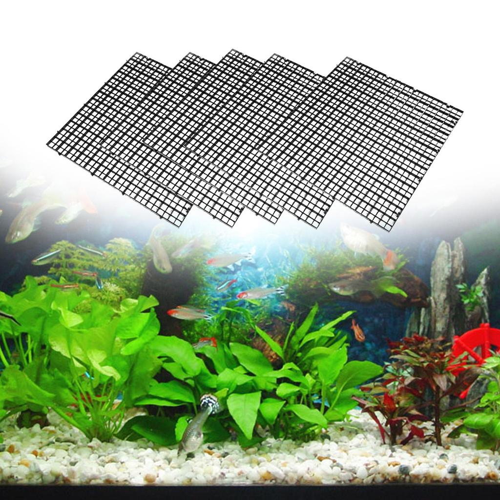 5x Fish Tank Dividers Lids Partition Net Grid Isolate Boards Easy to DIY Fish Tank Lid Bottom Trays Bottom Filter Boards