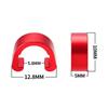 10Pcs Bike Brake Cable Housing Clip Aluminum Alloy Guide Brake Cable C-clips Guide Clamp for Mountain Bike Road Bicycles