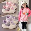 Girls Sports Shoes 2025 Autumn New Soft-soled Cartoon Classmates Casual Shoes Girls Princess Shoes Medium and Small Children Board Shoes