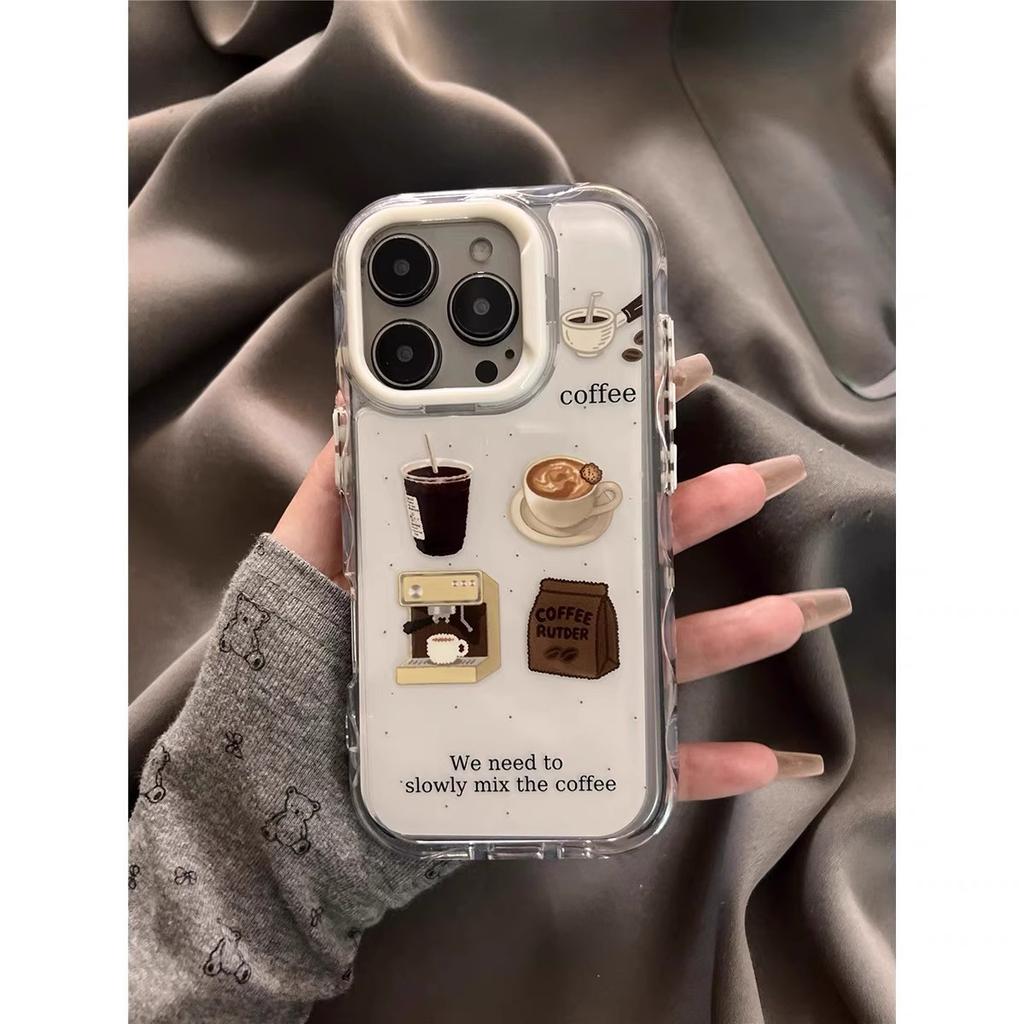 Mok Dot Coffee for Apple 17 Mobile Phone Case Women's Cute for IPhoneXSMax Cartoon 7 Matte 16ProMax