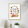 Halloween Fall Canvas Painting Thanksgiving Autumn Posters and Prints Watercolor Wall Pumpkin Art Pictures for Living Room Decor