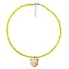 Lightweight Rice Bead Necklace Fruit Pendant Neckchain Adjustable Length Clavicle Chain Accessories for Everyday Use