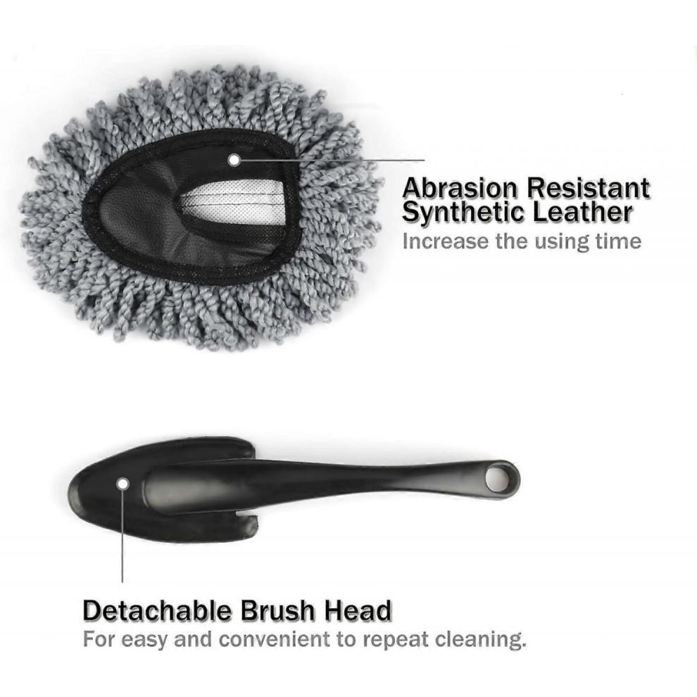 2-Pack Mini Microfiber Car Dashboard Dusting Brush, Multipurpose Car Cleaning Brush, Car Interior Exterior Accessories, Car Cleaning and Washing Tool