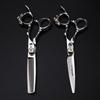 6.0-inch Personalized Tail Ring Hairdressing & Barber Scissors Set - Straight & Thinning Shears