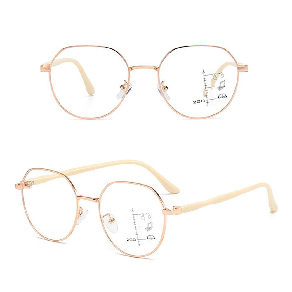 Progressive Multi-Focus Reading Glasses For Men Women Anti-Blue Light Near Far Presbyopia Eyeglasses Square Round Eyeglasses