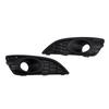 2PCS Matte Black Front Fog Light Lamp Cover Grille Fit Ford Fiesta 2013-2017
