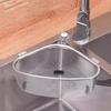 Gootsteen Afvoermand Roestvrijstalen Driehoek Voedsel Groenten Schil Eierfilter Opbergorganisator Keuken Plank Rack Drainier