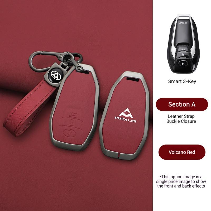 Zinc Alloy Leather Car Remote Key Case Cover For MAXUS LDV T60 G10 G20 V80 V90 T70 D90 2017 G50 D60 Holder Keychain Accessories