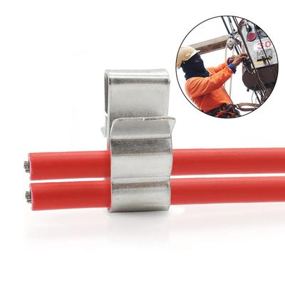Stainless Steel Solar Panel Cable Clamp PV Cable Clamp Wire Fastener Clamp Manager