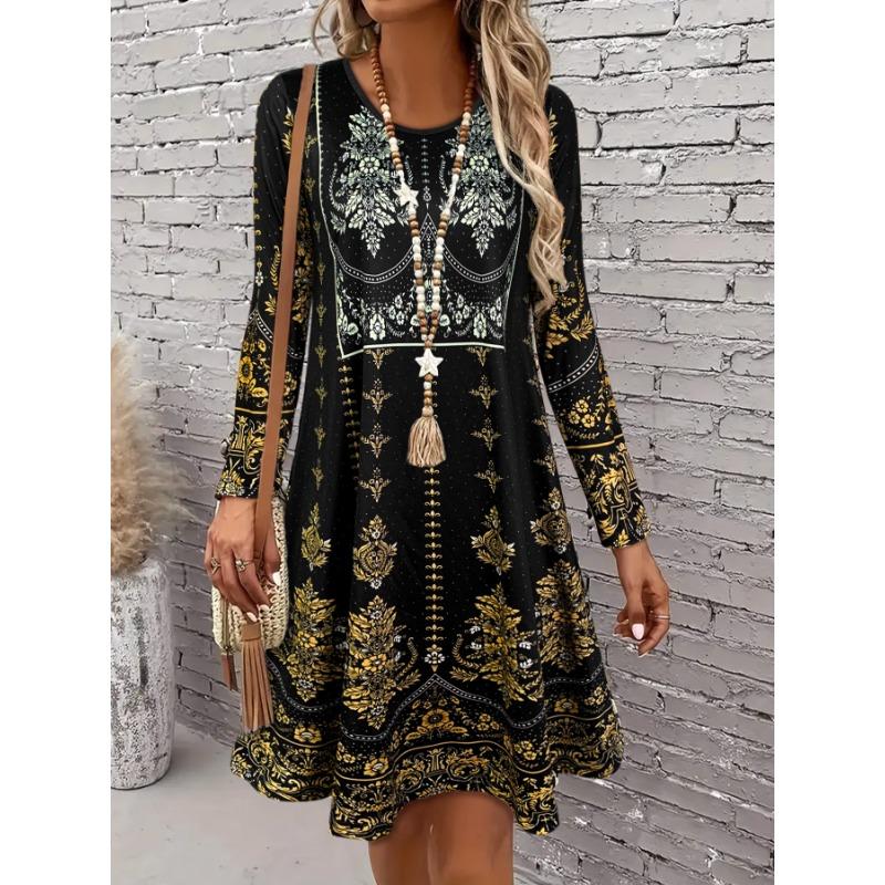 Women s Long - Sleeve Black Dress, Elegant Long - Sleeve Dress for Women, Elegant Casual & Party Wear S