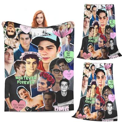 Dylan O'Brien Collage Blanket Flannel Sofa Throw Blanket Warm for Couch Bedding Travel Throws Bedspread Quilt
