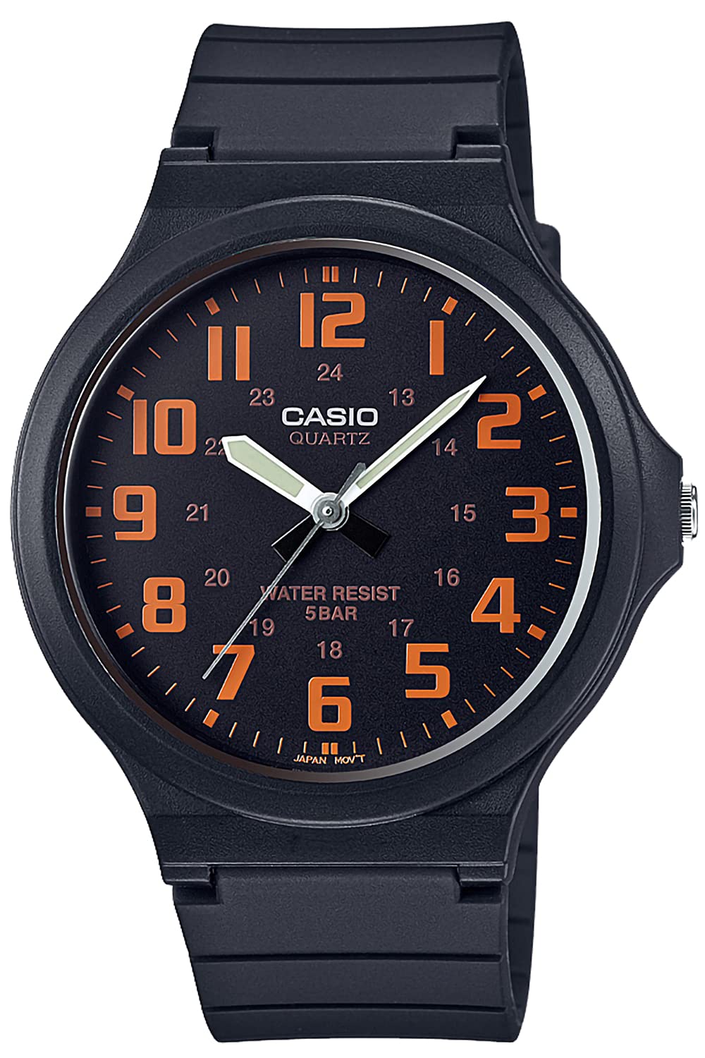 

Casio MW-240 Watch, Casio Collection, black / orange, 1 piece, Newest model 1 piece