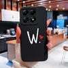 Custodia Per Xiaomi 14T 14 15 12 12S 12T 12X Pro Ultra Lite Cover Posteriore Carina Cuore d'Amore Modello Lettera Silicone Morbido Anti Caduta Protettiva Per Xiaomi Capa