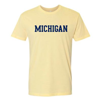 T-shirt Basic Block Michigan Wolverines Cotone Premium
