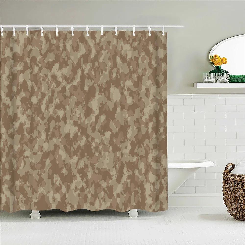 Sexy leopard Printed Shower Curtain for Bathroom with Hooks 3D Geometric Pattern Waterproof Polyester Fabric Bathroom Curtains