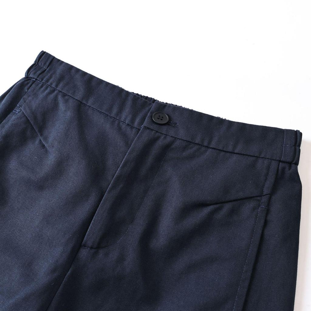 Petite High-Waisted Straight-Leg Wide-Leg Women's Cropped Pants - Solid Pleated Casual Spring/Autumn 2025 Edition