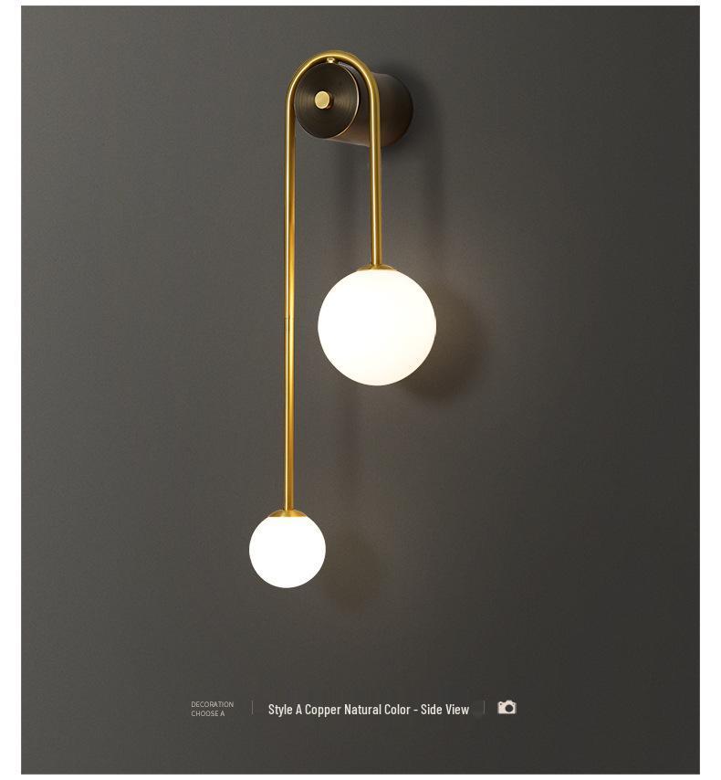 Nordic Minimalist Wall Lamp - Designer Style for Bedroom, Living Room, or Hotel.