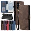 Flip Leather Case for Samsung A05s A15 A35 A55 A06 A16 A26 A36 A56 A07 A17 A37 A57 4G 5G Card Slots Phone Cover With Hand Strap