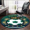 Club Santos Laguna Print Round Rug, Washable Floor Carpet, For Entryway Dorm Laundry Room Office Study, Home Decor Birthday Christmas Gift