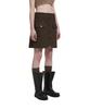 Trunk Project Buttoned Miniskirt_Brown